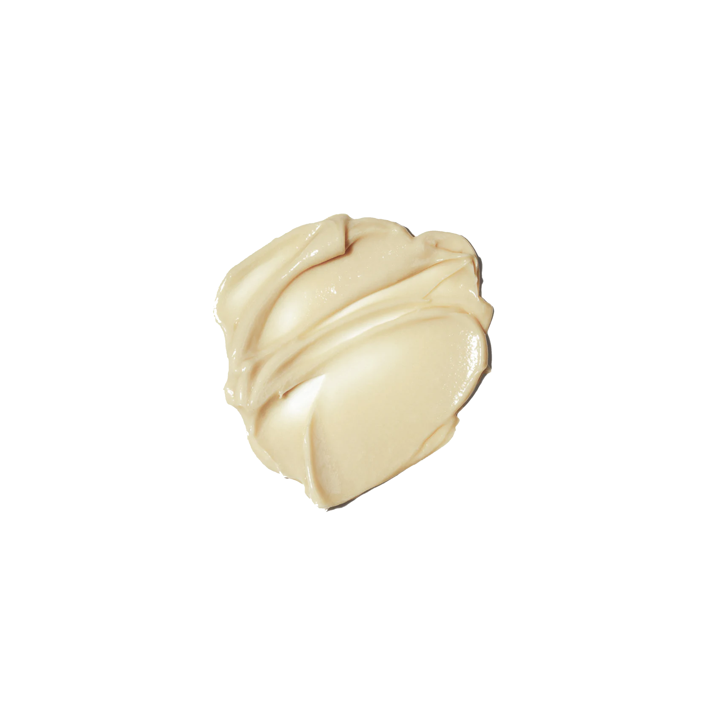 Beige product swatch of serum on a white background