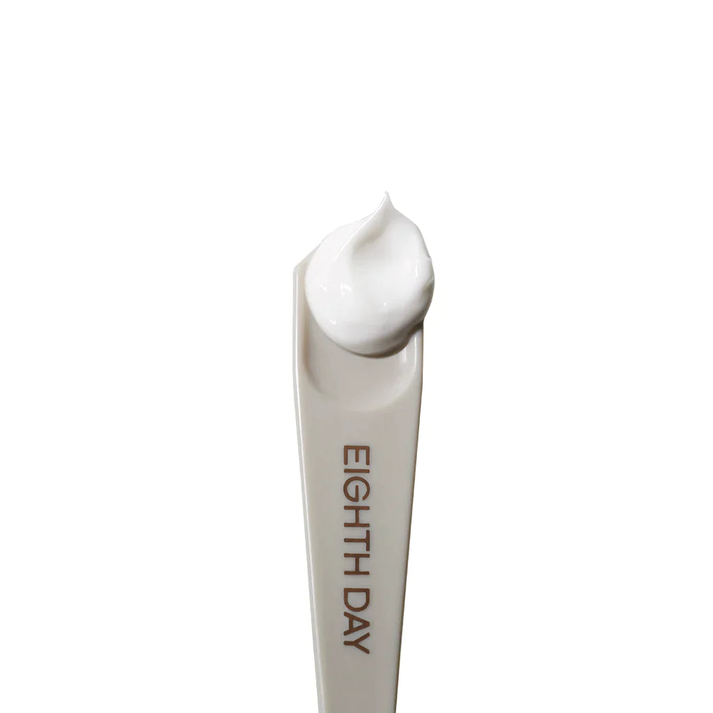A sample of Eighth Day The Intensive Moisturiser on small spoon
