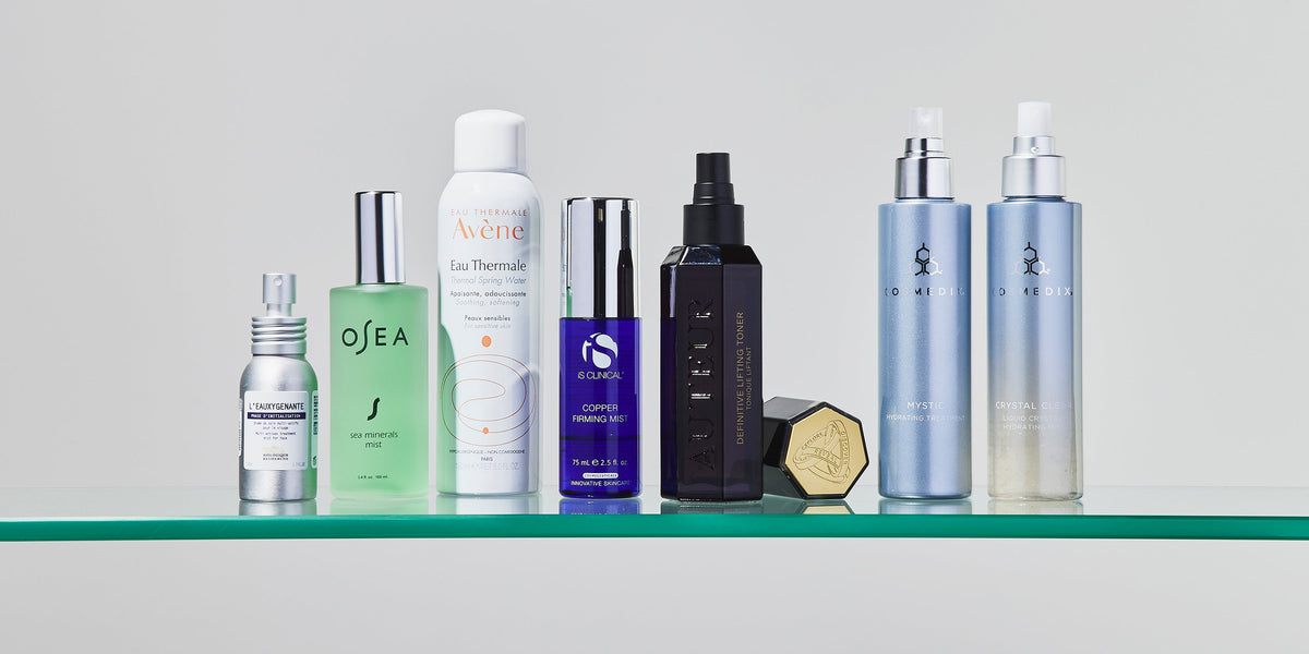 Mists arranged in the Skincare Edit photography archive