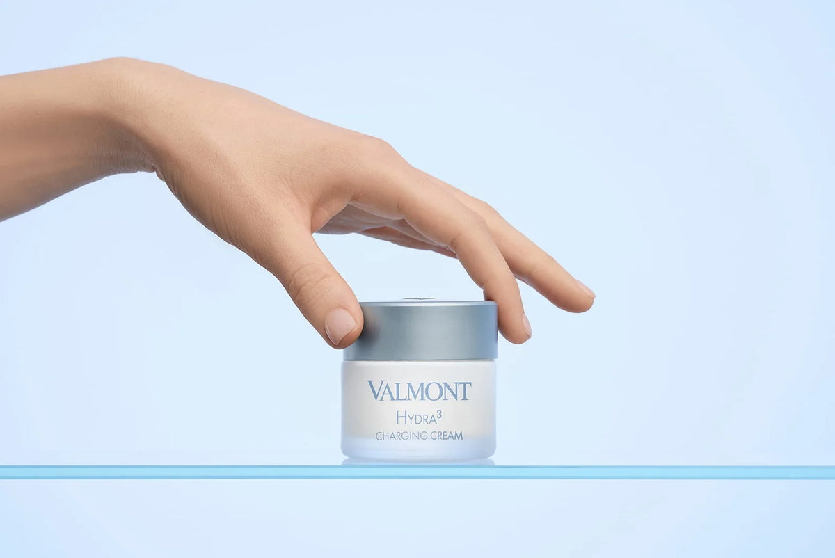 Valmont Hydra³ Charging Cream 50ml held in hand