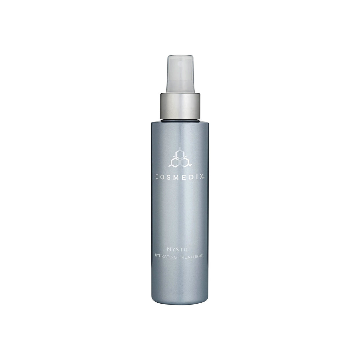 Cosmedix mist spray bottle on a white background