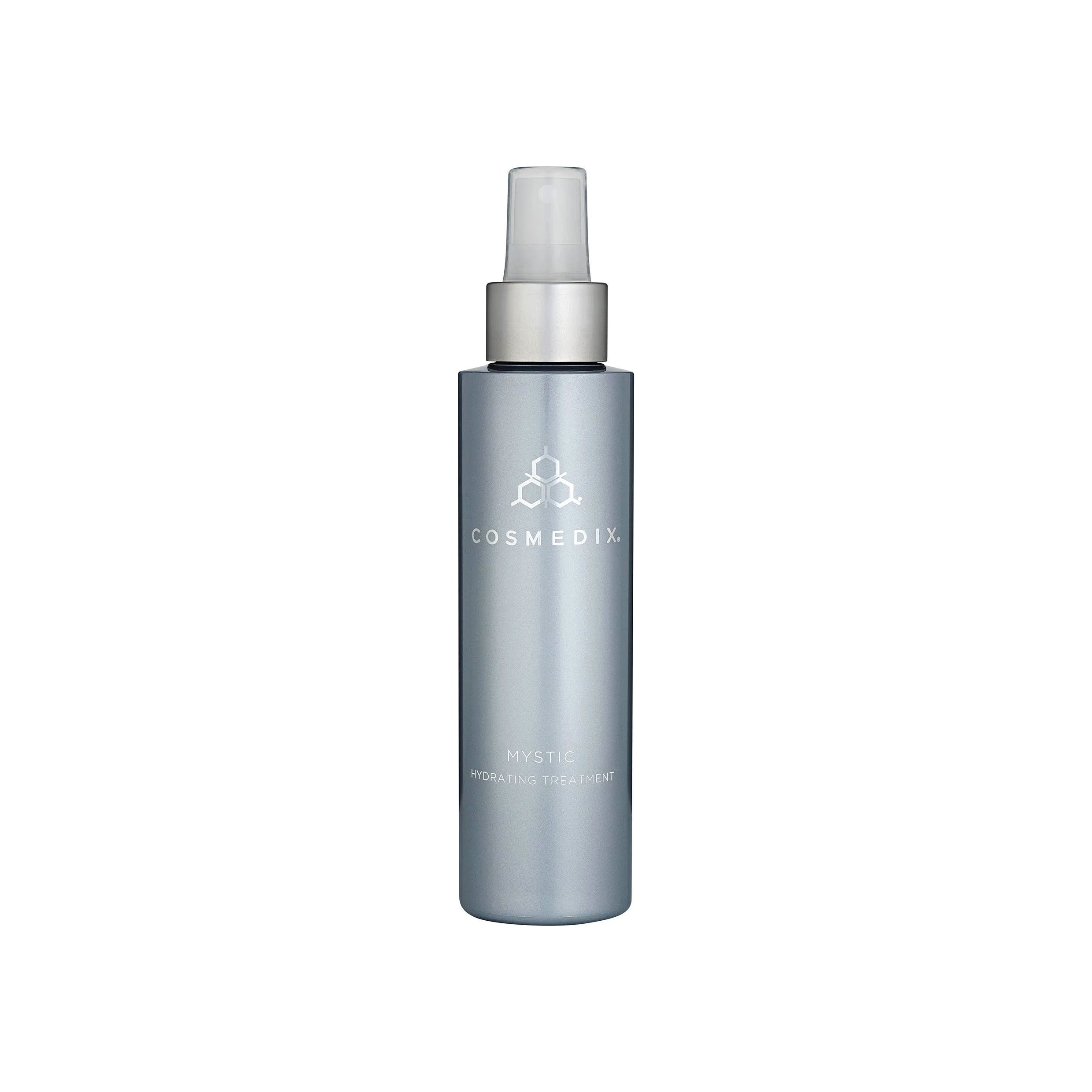 Cosmedix mist spray bottle on a white background
