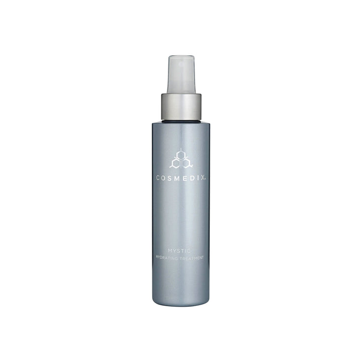 Cosmedix mist spray bottle on a white background
