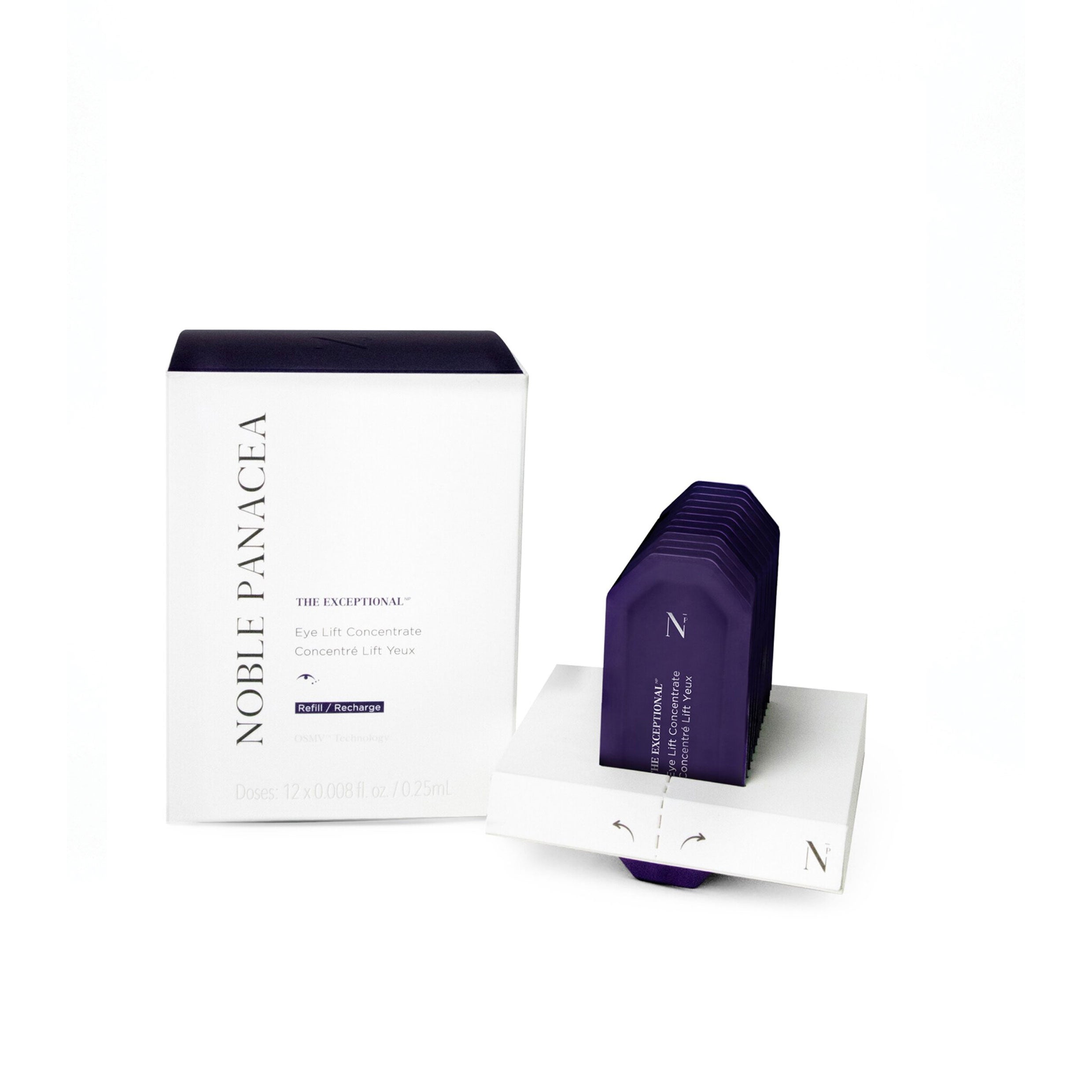 Nobile Panacea skincare product packaging on a white background