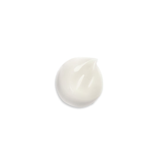 White cream swatch object on a white background