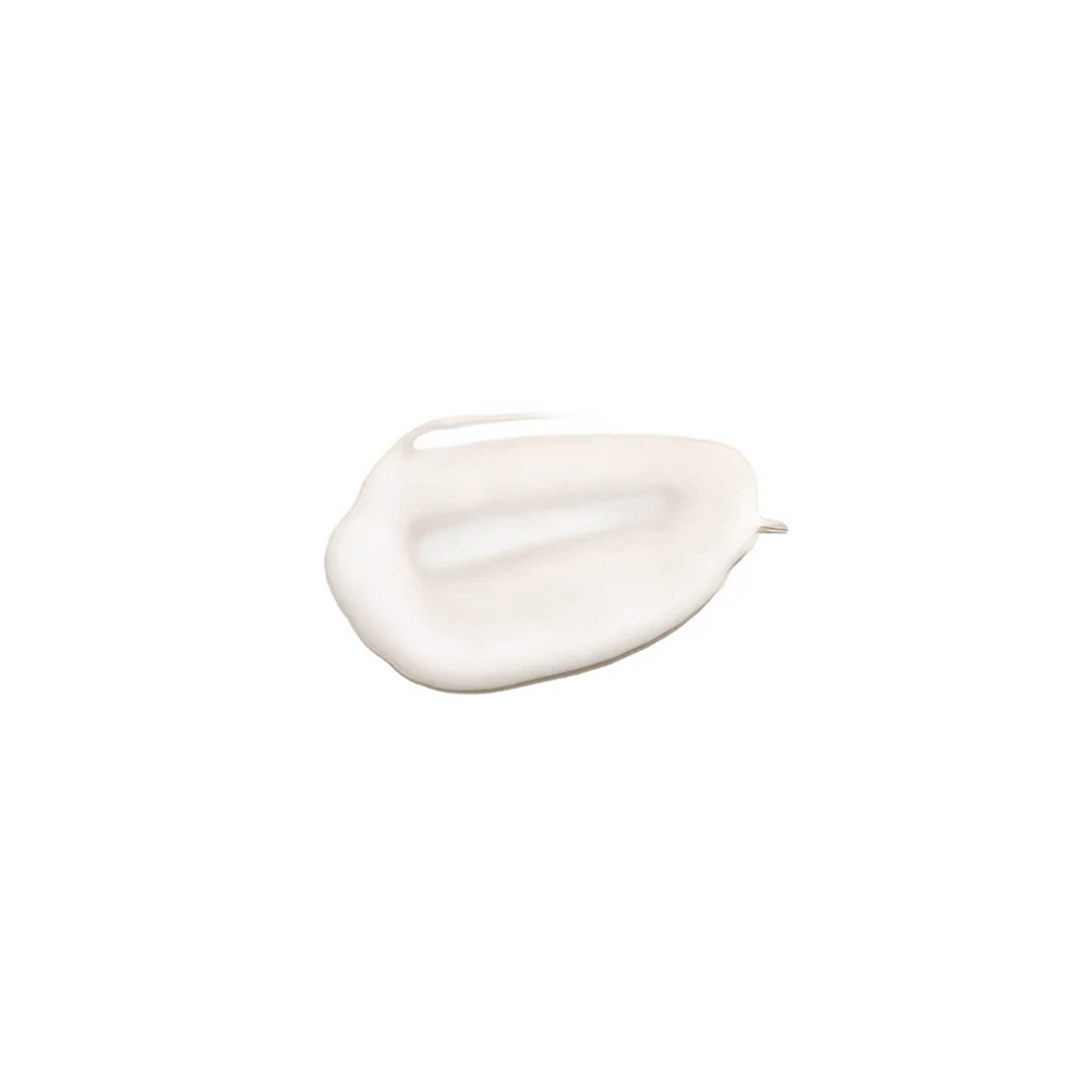 A product swatch of cleanser shown on a white background