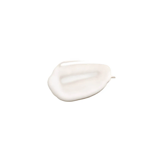 A product swatch of cleanser shown on a white background