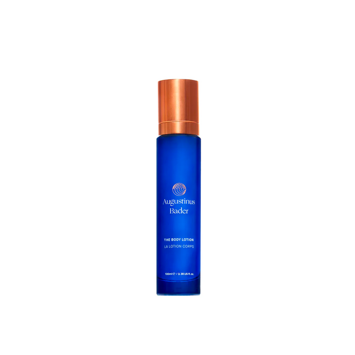 A bottle of Augustinus Bader The Body Lotion