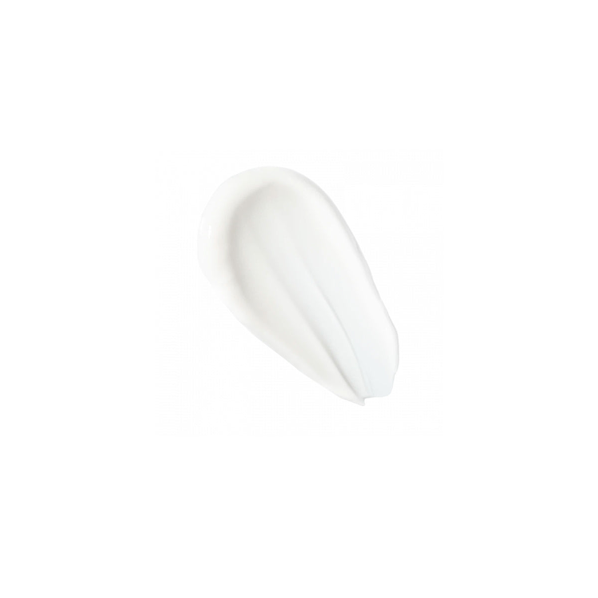 A face cream swatch on a white background