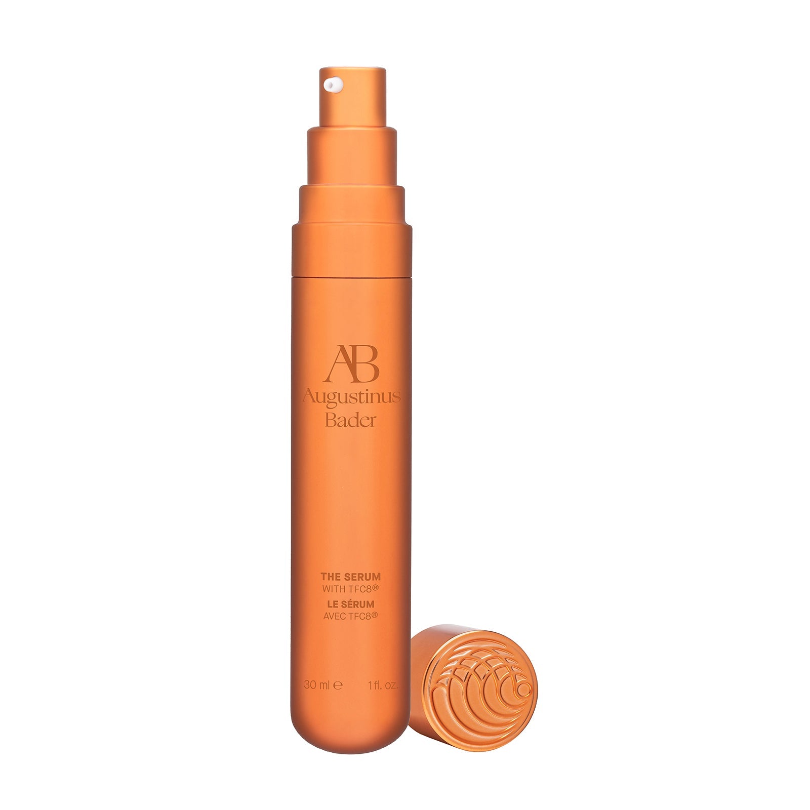 The nomad,an airless pump dispenser for Augustinus Bader The Serum.