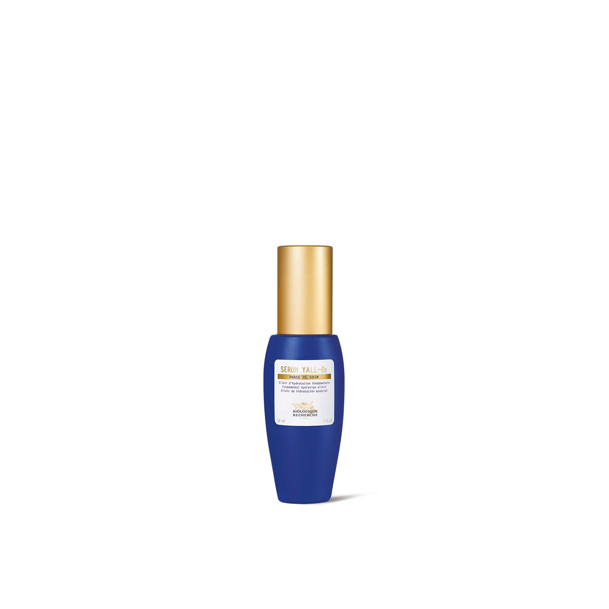 Biologique Recherche Serum Yall-O2 blue bottle with gold pump