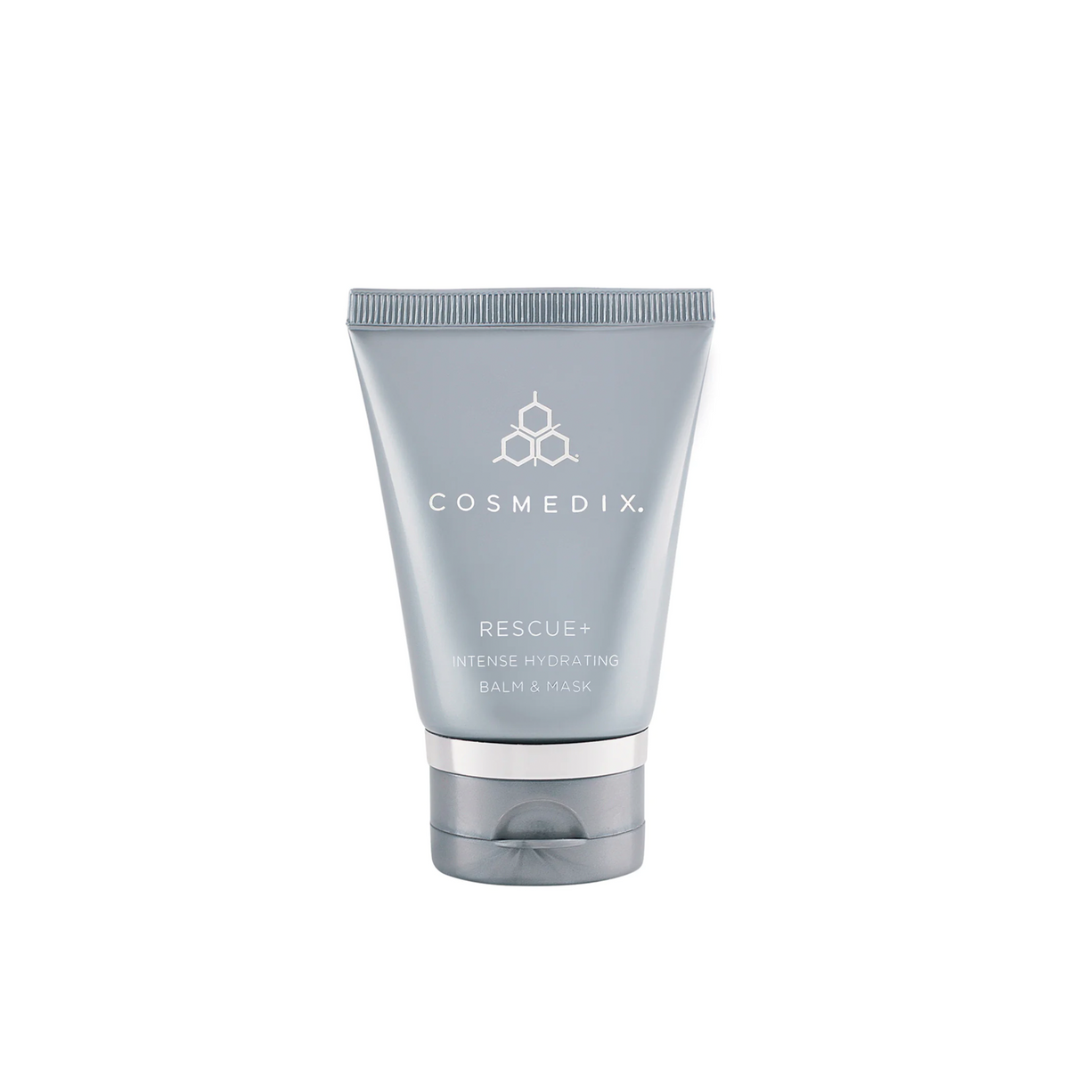 A tube of a face mask on a white background