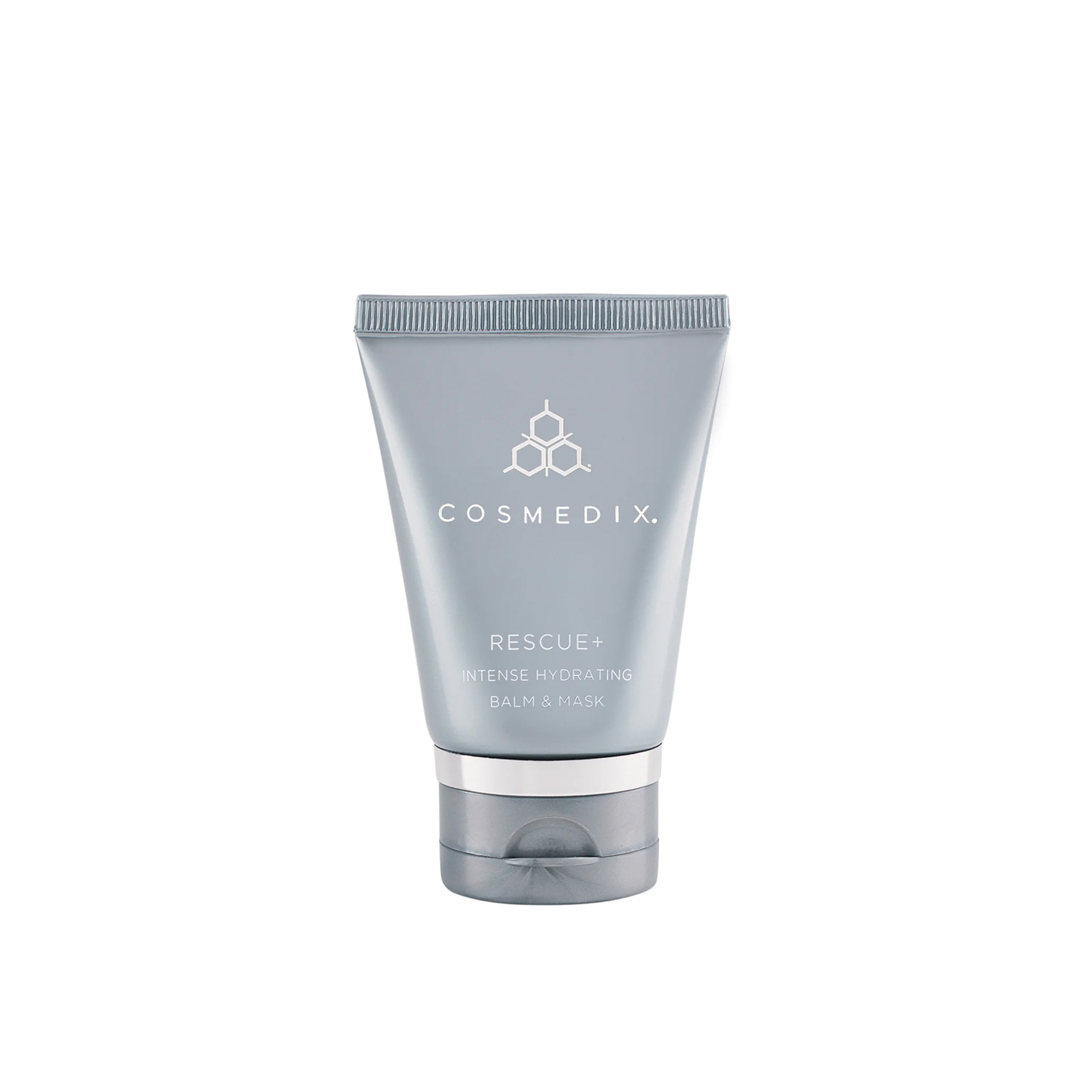 A tube of a face mask on a white background